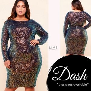 Mult-sequin dress